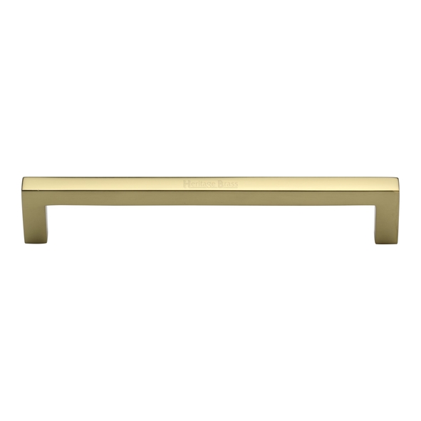 C0339 160-PB • 160 x 170 x 30mm • Polished Brass • Heritage Brass City Cabinet Pull Handle